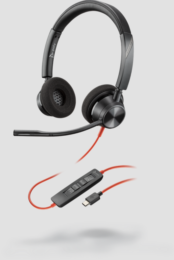 Poly Blackwire 3320 Microsoft USB-C Corded Headset
