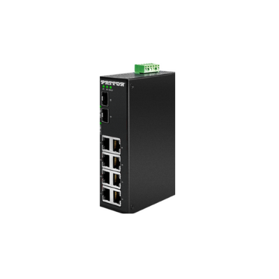 Patton FP2008E/2SFP/8AT/24DC Managed Industrial PoE+ Ethernet Switch
