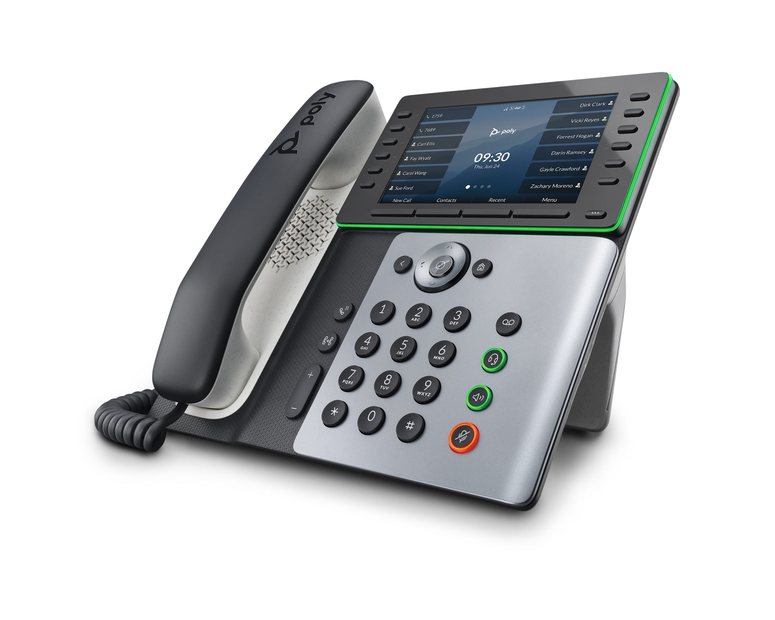 Poly Edge E550 IP Desk Phone With NA Power Supply 2200-87050-001