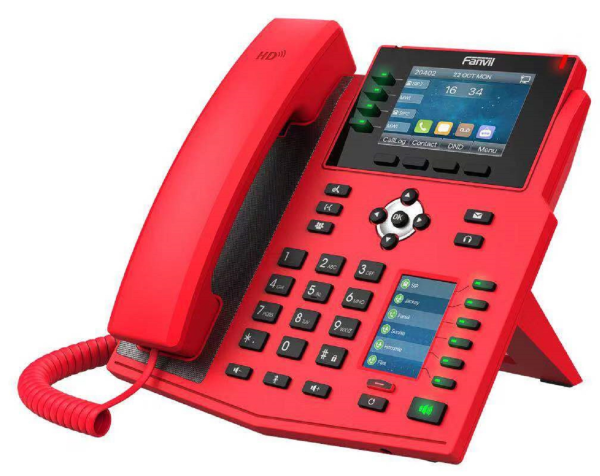 Fanvil X5U Red-V2 16-Line Mid-level IP Phone